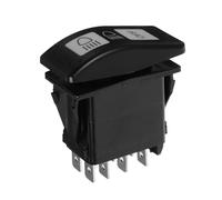 Warmhm Interruttore Togglper Auto Rv Barche Autobus Commutatore Terzo Canale Alta Bassa Luminosità Montaggio Veloce per Veicoli Multifunzionali