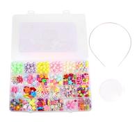 Warmhm Kit Perline Colorate Puzzle Didattico Giocattoli Bambine Perline Fai Da Te Materiali Sicuri Set Educativo Creatività Ragazzo Ragazza