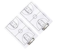 Warmhm Lavagna Cancellabile per Allenatori di Basket 2 Pezzi in Pvc Portatile Multi-funzione per Pianificazione Tattica e Allenamento Sportivo