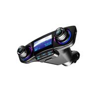 Warmhm Lettore Montato Su Veicolo Display Led Ricarica Usb Doppia Lettore Audio Vivavoce Per Auto Nero