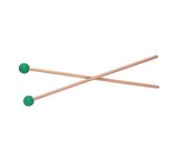 Warmhm Mazzuola Per Glockenspiel Manico in Legno Bacchetta Per Percussioni Accessori Per Strumenti Musicali Testina in Gomma Adatta Per Strumenti Percussione Verde