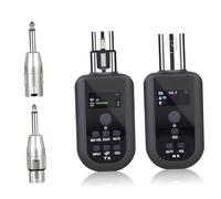 Warmhm Microfoni Wireless Kit Xlr Trasmettitore e Ricevitore Audio Adattatore Wireless per Collegare Microfoni senza Fili Trasmissione Stabile e Multi Canale Supporto