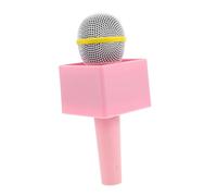 Warmhm Microfono Di Plastica Simulato Microfono Giocattolo Vintage Portatile Per Esercitarsi Nel Parlare Stazione Di Bandiera