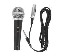 Warmhm Microfono Dinamico con Cavo per Karaoke, Portatile con Pattern Cardioide, Riduce Rumori di Respiro, Materiale Plastico e Metallo, per Karaoke e Conferenze