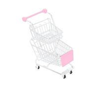 Warmhm Mini Carrello Cestino Decorazione In Miniatura Porta Cibo Fritto Carrello Da Supermercato Carrello In Metallo Carrello Carrello Per Bevande Carrello Decorativo Carrelli