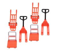 Warmhm Mini Di Piattaforma in Mini Elevatore Di Puleggia Manuale in Miniatura Di Attrezzo Da Costruzione Miniature Di Attrezzi Mobili