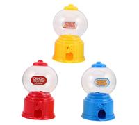 Warmhm Mini Distributore di Caramelle Compatto e Portatile in Plastica 3 Pezzi Design Unico e Funzionamento Fluido per Feste di Compleanno e Riunioni Familiari