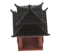 Warmhm Mini Pavilion Tower Figurine in Resin Small Asian Pagoda Aquarium Decoration for Fish Tank And Micro Landscape Underwater Ornament with Traditional Architecture Design