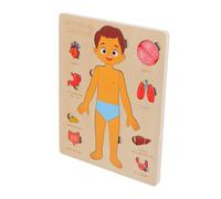 Warmhm Modello Di Anatomia Corpo Umano in Legno Puzzle Educativo Per Ragazzo Ragazza Ragazza Piccoli Strumento Di Riconoscimento Delle Parti Del Corpo Giocattolo Didattico Per Asilo