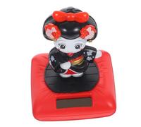 Warmhm Nodding Kimono Doll Solar Powered Shaking Head Car Interior Ornament Small Kimono Doll Figurine for Office and Home Decoration Cute Desktop Accessory with Solar Nod Function