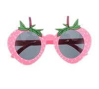 Warmhm Occhiali Buffi a Fragola Rosa in Plastica per Feste e Laurea | Leggeri, Protezione Occhi e Riduzione Riflessi, Vestibilità Comoda, per Adulti, Stile Giocoso