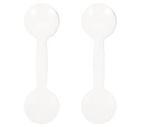 Warmhm Occluder Occhio per Esame della Vista in Polipropilene Bianco, Design Portatile e Confortevole da 2 Pezzi, Strumento per Optometristi in Ambito Scolastico