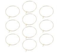 Warmhm Orecchini a Cerchio Grandi Da Donna, Set 10 Pezzi in Acciaio Inox Placcato Oro, Leggeri e Lucenti, Accessorio Elegante Per Feste, Lavoro e Uso Quotidiano, Design Oversize 35 Mm