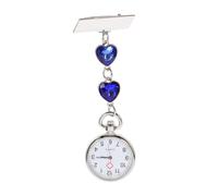 Warmhm Orologio da Infermiera Orologio da Taschino Creativo e Moda a Forma di Cuore Pesca Cassa in Lega di Zinco per Amiche del Settore Sanitario
