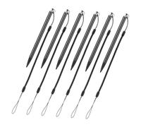 Warmhm Penna Stilo Resistivo in Metallo 6 Pezzi con Cavo Anti-smarrimento per Schermo Touch Sensibile, Compatibile con Tablet e Telefoni Resistivi per Disegno e Scrittura Precisa