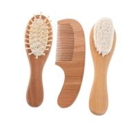 Warmhm Pettine e Spazzola Ragazzo Ragazza con Morbide Setole in e Manico per Cura Delicata del Capelluto e Antinodi per Ragazzo Ragazza Maschio e Femmina