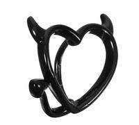 Warmhm Piercing Per Il Girovita Cuore e Demone in Lega Di Rame, Piccolo Anello Per Piercing Da Donna, Design Invisibile Comodo Per Uso Quotidiano e Feste