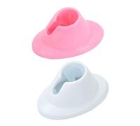 Warmhm Porta Smalto Per Unghie in Gomma Morbida - Set Di 4 Supporti Antiscivolo Per Bottiglie Di Nail Polish - Base Da Tavolo Per Manicure Professionale e Fai Da Te Anti Fuoriuscita e