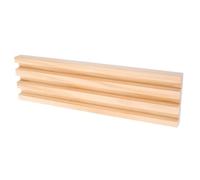 Warmhm Portaoggetti per domino Bianco OK di grandi dimensioni basi di carte domino supporto per carte da gioco titolari di domino multifunzione di legno Khaki
