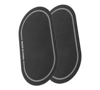 Warmhm Protezione per Pelle Grancassa 2 Pezzi in Pet Nero Antigraffio Funzione di Riduzione Rumore per Batteria, per Performance Live e Jam Session