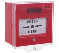 Warmhm Pulsante di Allarme Antincendio Manuale Risposta Rapida in Plastico e Funzionamento Affidabile per Ufficio e Sistemi di Sicurezza Antincendio