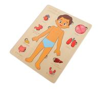 Warmhm Puzzle del Corpo in Legno per Bambini Educativo 1 Set per l'Apprendimento Precoce Strumento Didattico per Comprendere gli Umani