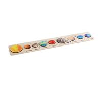 Warmhm Puzzle Legno per Educativo Interattivo Abilità Logiche e Coordinazione Didattico per Apprendimento del Solare Pianeti Colorati
