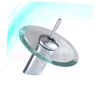Warmhm Rubinetto Miscelatore Bagno in Acciaio Inox e Vetro con Design Leva Singola per Controllo Temperatura Resistente Ruggine e Calore Stabile e Idrico
