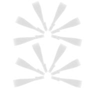 Warmhm Set 12 Ganci per Scaffalature Metalliche in Plastica Bianca, Accessori Multiuso per Appendere Utensili e Pentole su Ripiani in Filo Metallico, per Cucina, Armadietti