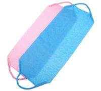 Warmhm Set 2 Pezzi Asciugamani Esfolianti Per Corpo e La Schiena in Nylon Spesso, Spazzola Scrub Doccia Potente Per Uomo e Donna, Rimuove Pelle Morta e Allevia Prurito Per Bagno e Doccia Quotidiana