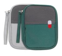 Warmhm Set 2 Pezzi Borsa Porta Medicinali da Viaggio in Poliestere Elevata Resistenza All'usura, Mini Kit Pronto Soccorso Portatile per Escursionismo ed Emergenze
