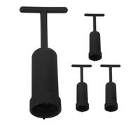 Warmhm Set 4 Pezzi di Chiavi Bussola in Plastica Nera per Rimozione Anello Portalampada G9 con Funzione Emergente per Auto