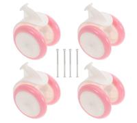 Warmhm Set 4 Ruote di Ricambio per Girello Ragazzo Ragazza Piccoli, Accessori in Gomma e Plastica, Sostituzione Rapida e Stabile per Passeggini e Deambulatori