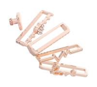 Warmhm Set 5 Chiudure Decorativi a Cuore in Silicone per Cinturino Orologio Anelli Ornamentali Rosa Oro Passanti Resistenti per Cinturini Smartwatch Accessori Moda Versatili per Uso