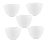 Warmhm Set 5 Pezzi Ciotole per Maschera Viso in Silicone Medio, Accessori per Maschere Fai da Te, Ciotola per Mescolare Maschere per Donne, Strumenti per Salone e Trattamento Spa