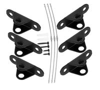 Warmhm Set Cinghie Sicurezza Antiribaltamento per Ancoraggi per Materiale in Inossidabile 6 Protezione per