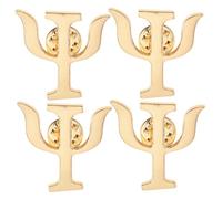 Warmhm Set Da 4 Spille Da Bavero Lettere Greche Per Psicologi, Spilla Simbolo Psicologia in Lega, Accessorio Elegante Per Giacche e Borse, Regalo Per Psicologi e Bomboniere Per Eventi