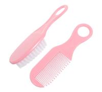 Warmhm Set Spazzola e Pettine Per Bambino e Bambina, Pettine Con Denti Arrotondati, Antistatico, Design Ergonomico, Facile Da Usare e Pulire