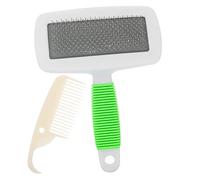 Warmhm Spazzola Per Toelettatura Da Pettine Per Rimozione Gatto Strumento Di Pulizia Per Animali Domestici Setole in Acciaio e Impugnatura Ergonomica