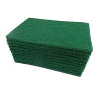 Warmhm Spugnetta Verde 10 Pezzi per Lavare i Piatti Riutilizzabile e Antigraffio 15X10X0,6 Cm per e Cucinari