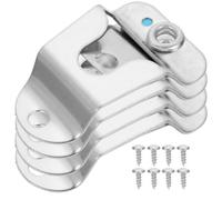 Warmhm Supporti per Microfono Radio Cb 4 Pezzi con Viti Clip Gancio Microfono Portatile per Radioamatori Facili da Installare per Uso Veicolare