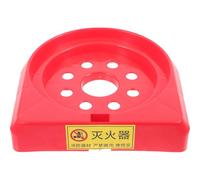 Warmhm Supporto per Estintore da 3-8kg in Plastica Rossa, Base Resistente per Montaggio Estintore Polvere, per Vano Bagagli Auto Elevata Capacità di Carico