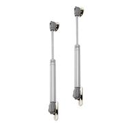 Warmhm Supporto Pneumatico per Coperchio 100n, Molla a Gas Piastra in Metallo Satinato, 2 Pezzi per Armadi, Scatole e Panche da Finestra, Protezione Sicurezza Dita e Apertura Facilitata