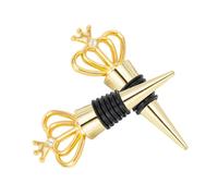 Warmhm Tappo per Bottiglia di Vino a Corona in Lega Dorata Tappo di Tenuta per Bottiglie Accessorio Decorativo per Feste e Matrimoni Previene Ossidazione e Mantiene Freschezza