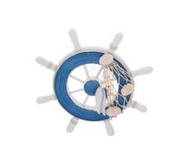 Warmhm Timone Da Parete Decorazione A Tema Marino Pesce Decorazione Costiera Comò Tappeto Per Timone Di Barca Decorazione Da Parete Accessorio Per Crociera Artigianato Barca