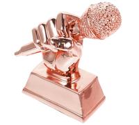 Warmhm Trofèo a Forma di Microfono per Concorso Musicale, Resina | Premio Creativo per Scuola Comunità, Decorazione Brillante per Cameretta, Adatto a Studenti