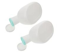 Warmhm Urinatoio Portatile Uomo 2000ml 2 Pezzi in Plastica Bianca con Coperchio Ergonomico Facile da Pulire per Viaggio e Uso a Letto