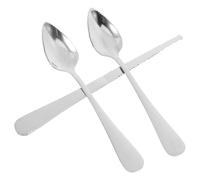 Warmhm Utensili da Cucina in Acciaio per Frutta con Bordi Seghettati Cucchiai e Coltello Ergonomici con Spesso per Agrumi Kiwi Mela e Dessert