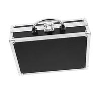 Warmhm Valigetta Porta Utensili in Alluminio Durevole Con Maniglia Ergonomica Custodia Rigida Multiuso Per Lavoro Viaggi e Ufficio Scatola Organizer Protettiva Antiurto Nera