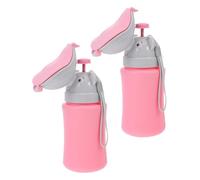 Warmhm Vasino Portatile per 2 Pezzi in Silicone Morbido Anti-Perdita Orinatoio da Viaggio per Emergenze in Auto e Campeggio Tazza per Addestramento Igienico e Uomini